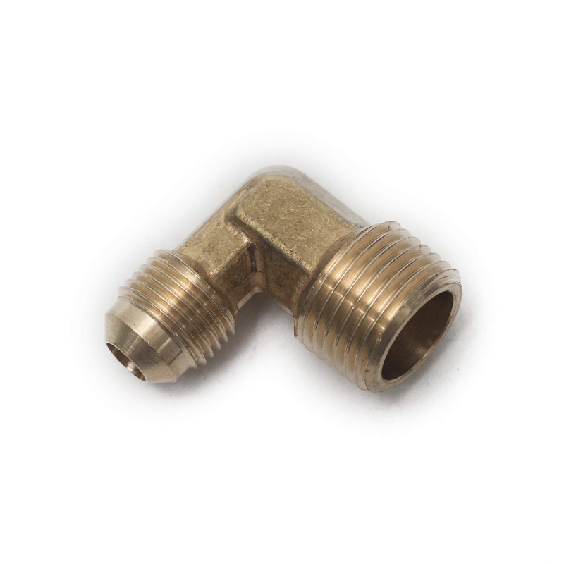 LTWFITTING Brass Flare3/8" OD x 1/2" Male NPT 90 Degree Elbow Tube Fitting (Pack of 5) - Image 3